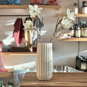 JARRÓN DE MADERA RHAEGAL 28CM