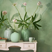 JARRÓN DE METAL MATE BRIGHT VERDE 23CM