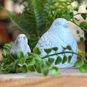 PÁJARO DE RESINA BLANCO