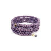 PULSERA MADERA ESPIRAL MORADA