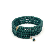 PULSERA MADERA ESPIRAL VERDE