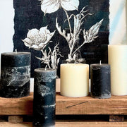 VELA RÚSTICA DARK STONE M 18CM