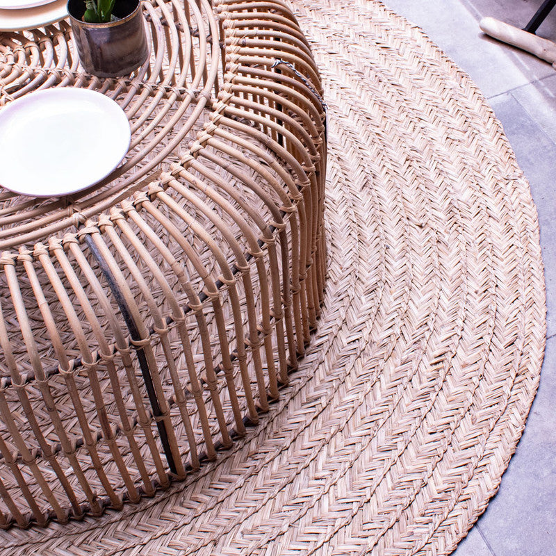 ALFOMBRA REDONDA RATTAN 150CM Theodora cl