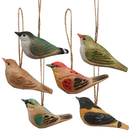 PÁJARO TALLADO COLGANTE