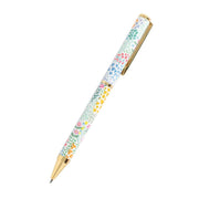 BOLIGRAFO METALICO - FLORES F/BLANCO