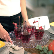 BANDEJA TIFFANY REDONDA TRANSPARENTE