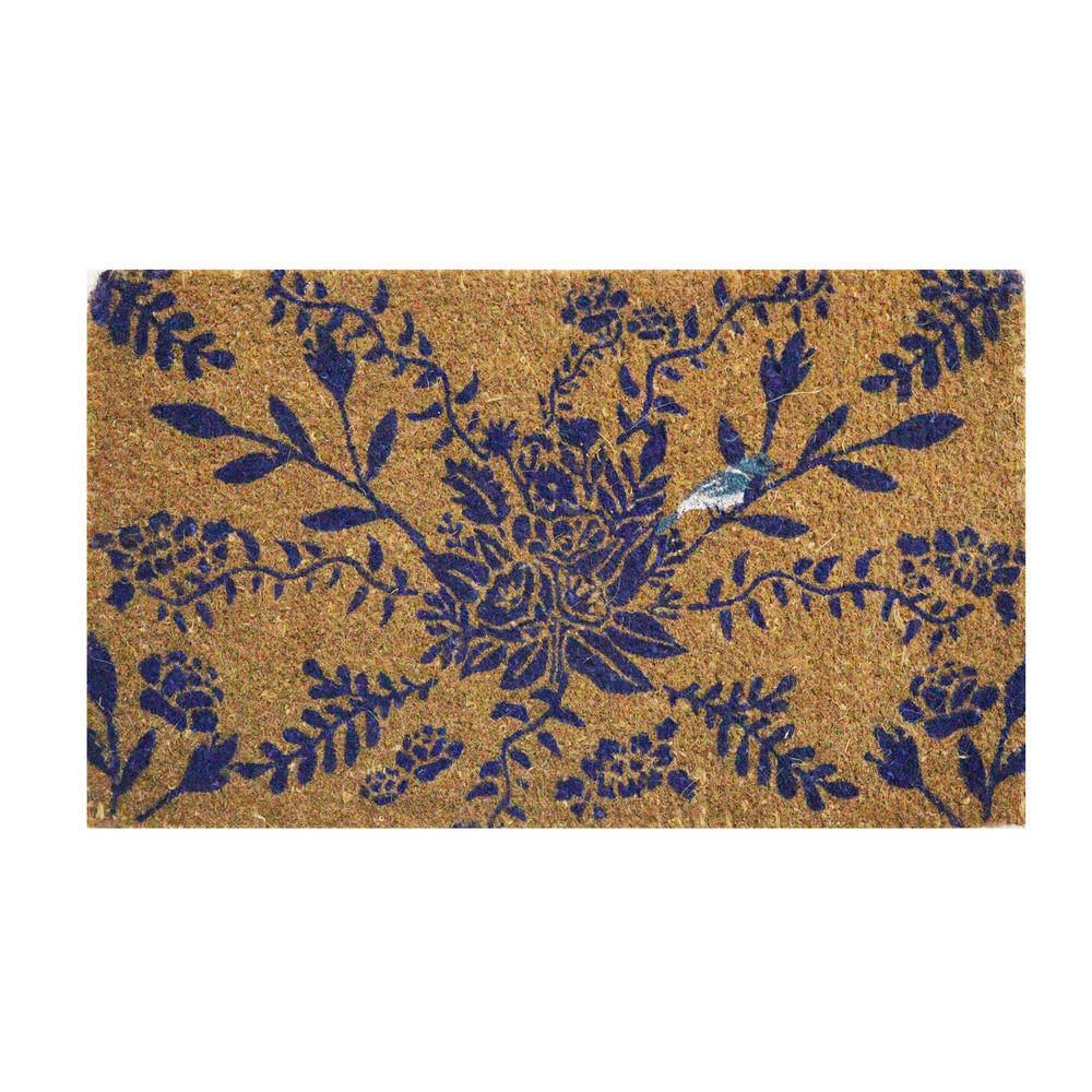 FELPUDO PAJARITO AZUL 45 X 75