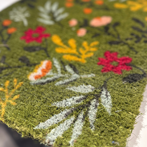 FELPUDO BOSQUE  VERDE  45 X 75