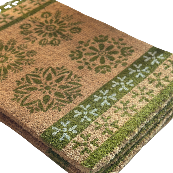 FELPUDO BOHO VERDE 45 X 75