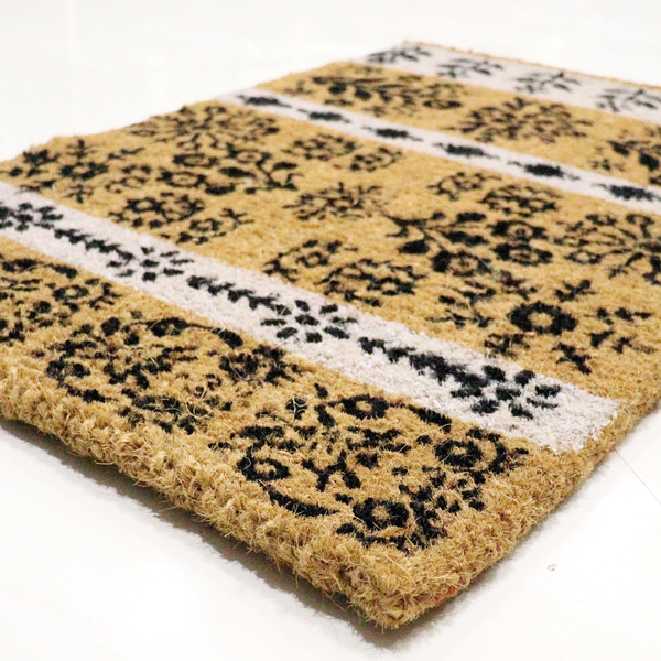 FELPUDO BOHO NEGRO Y BLANCO 60 X 90