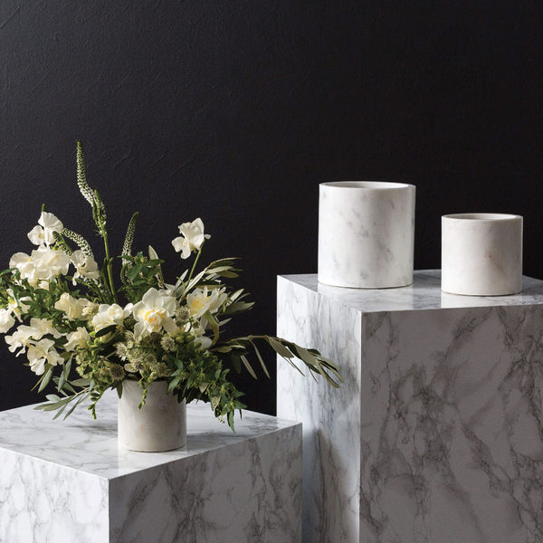 PORTAMACETERO MARMOL BLANCO M