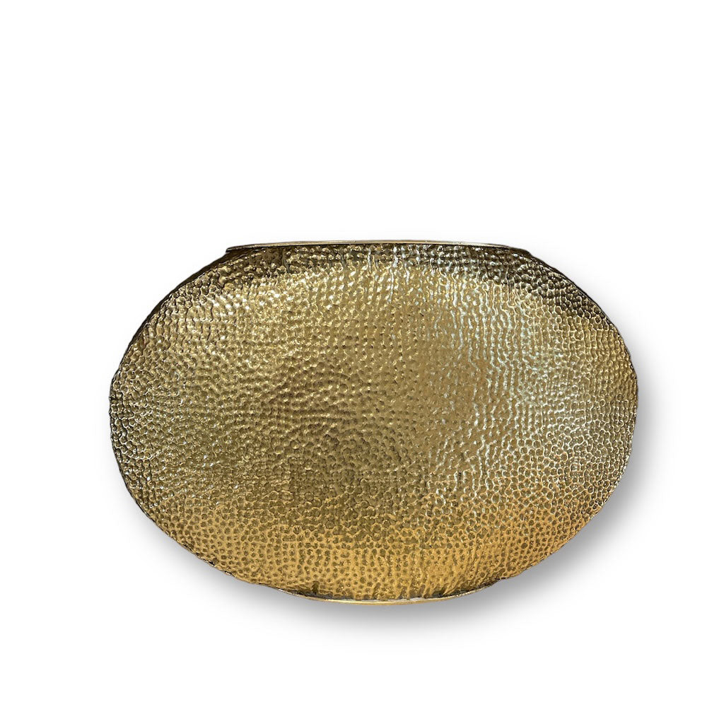 FLORERO OVALADO DORADO M