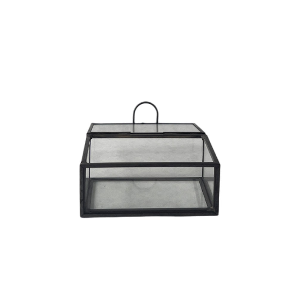 CAJA DE VIDRIO Y METAL XS