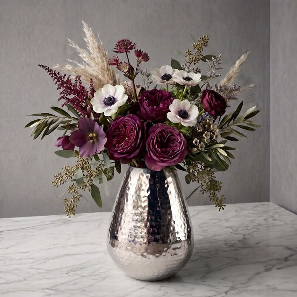 HUX VASE PLATEADO