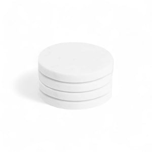 POSAVASOS REDONDOS MÁRMOL BLANCO