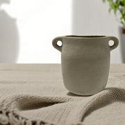 JARRÓN ECO MIX CON ASAS BLANCO S