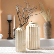 JARRÓN DE MADERA FRED 35CM