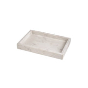 BANDEJA RECTANGULAR DE MÁRMOL BLANCO M