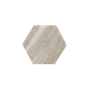 POSAVASO HEXAGONAL MÁRMOL CAFÉ