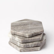 POSAVASO HEXAGONAL MÁRMOL CAFÉ