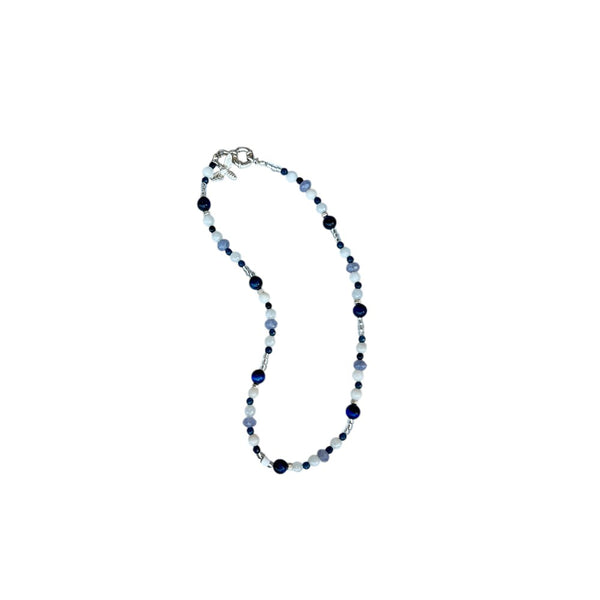 COLLAR NARCISO CORTO AZUL