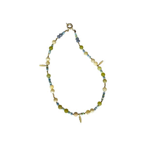 COLLAR NARCISO CORTO VERDE AGUA