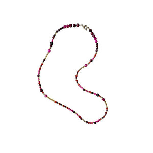 COLLAR FRESIA LARGO FUCSIA SIN BORLA