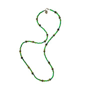 COLLAR DALIA LARGO VERDE HOJA