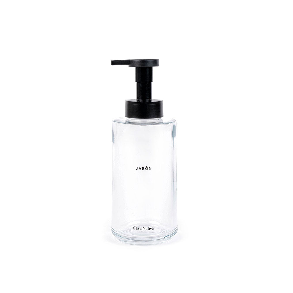 DISPENSADOR JABÓN ESPUMA TRANSPARENTE