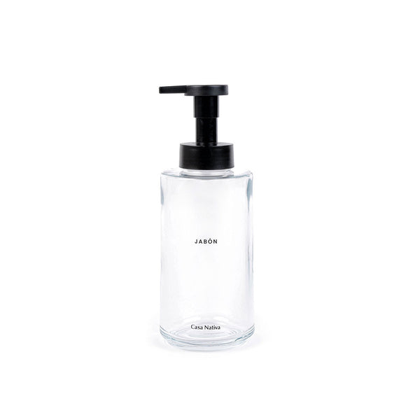 DISPENSADOR JABÓN ESPUMA TRANSPARENTE