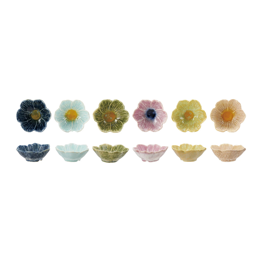 CUENCO DE FLOR ESMALTADA