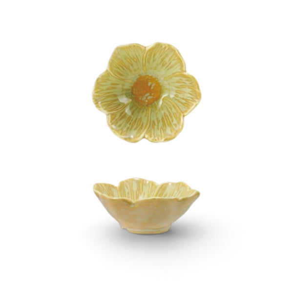 CUENCO DE FLOR ESMALTADA