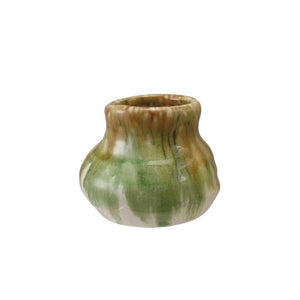 JARRÓN MINI FORMA ORGÁNICA VERDE