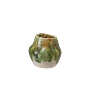 JARRÓN MINI FORMA ORGÁNICA VERDE
