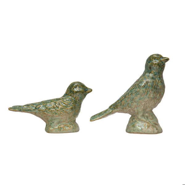 PÁJARO CON RELIEVE VERDE