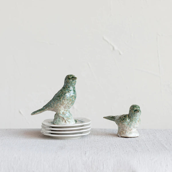 PÁJARO CON RELIEVE VERDE