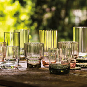 VASO BAJO DE ACRILICO VERDE