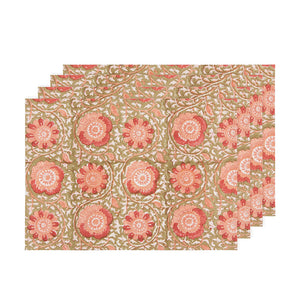 SET 4 INDIVIDUALES ZINNIA