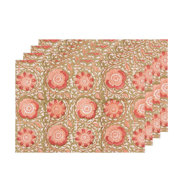 SET 4 INDIVIDUALES ZINNIA