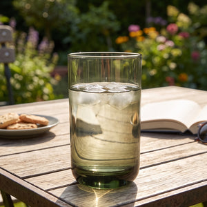 VASO ALTO DE ACRÍLICO VERDE