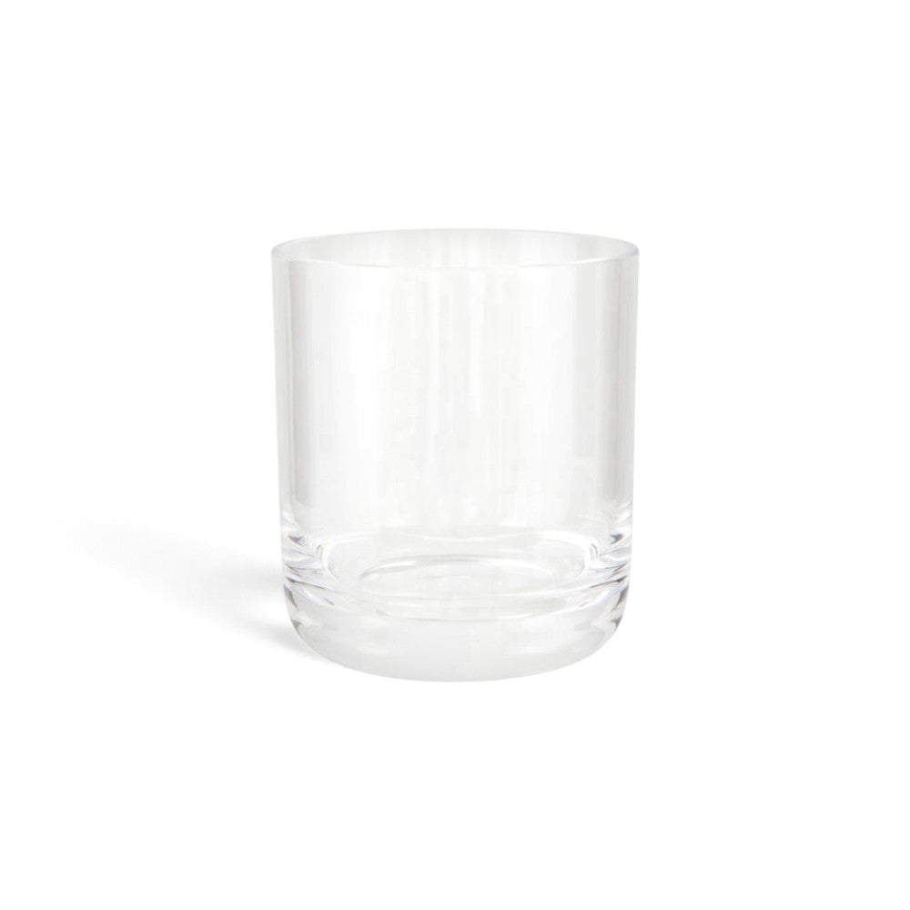 VASO BAJO DE ACRÍLICO TRANSPARENTE