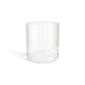 VASO BAJO DE ACRÍLICO TRANSPARENTE