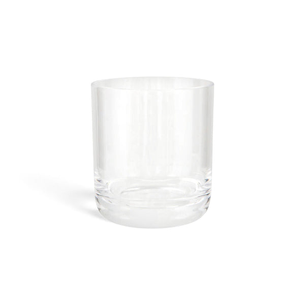VASO BAJO DE ACRÍLICO TRANSPARENTE