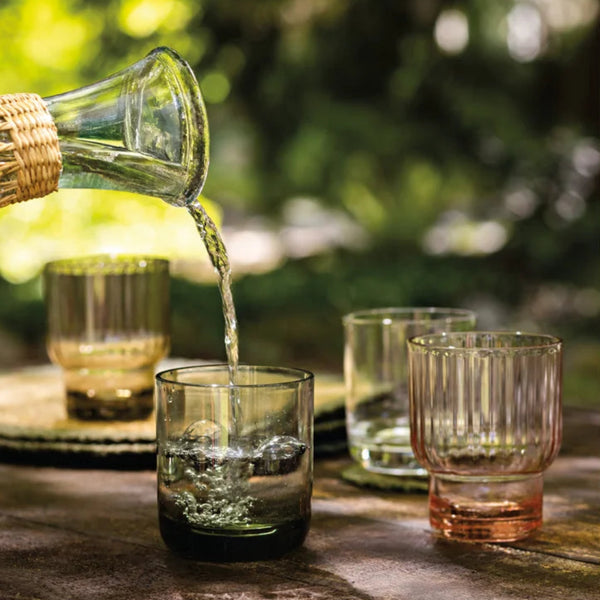 VASO BAJO DE ACRÍLICO TRANSPARENTE