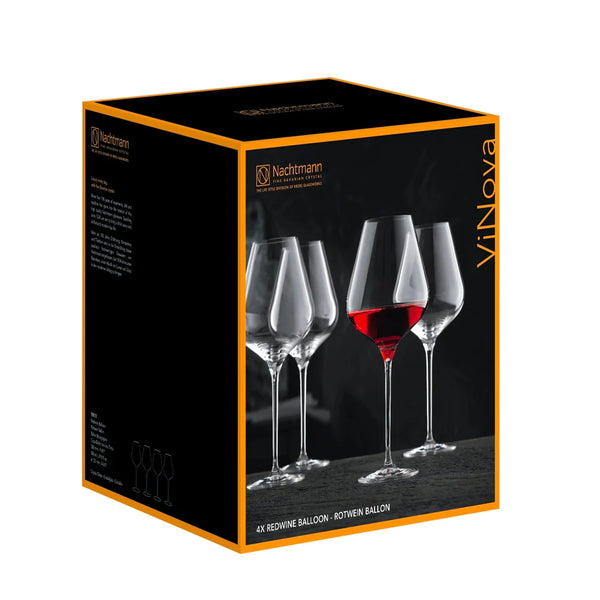 SET COPAS VINOVA BURGUNDY BALLON S/4