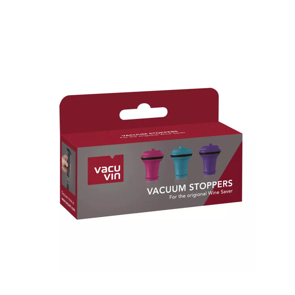 SET 3 TAPONES DE VACÍO PARA VINO COLORES