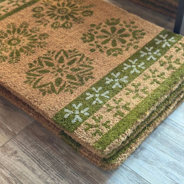 FELPUDO BOHO VERDE 60 X 90