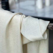 PASHMINA 100% BABY ALPACA Y SEDA COLOR CRUDO