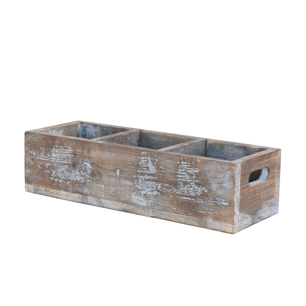 CAJA DE MADERA CON DIVISIONES