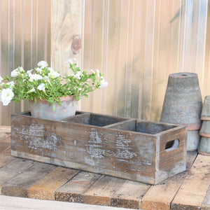 CAJA DE MADERA CON DIVISIONES